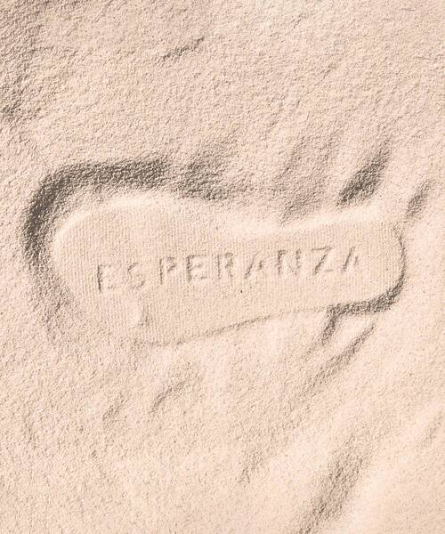ESPERANZA（エスペランサ）の「メッセージトングビーサン（サンダル・レディース・ブラック系8/ベージュ系8・S/M/L/LL）」の6枚目の写真