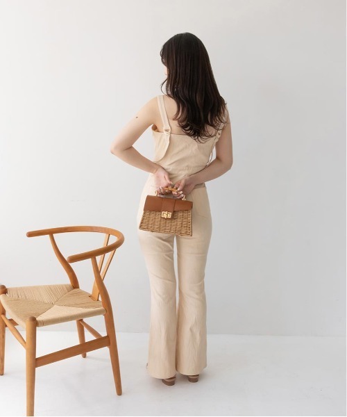 RANDA（ランダ）の「ビスチェライクサロペット（サロペット/オーバーオール・レディース・ブラック/ブルー/ベージュ・0/1）」の18枚目の写真