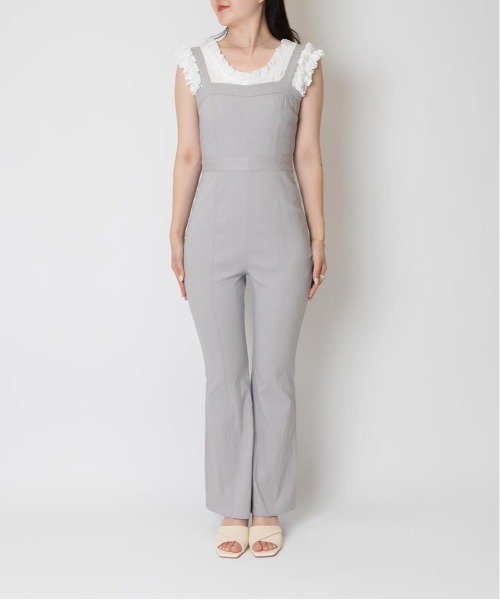 RANDA（ランダ）の「ビスチェライクサロペット（サロペット/オーバーオール・レディース・ブラック/ブルー/ベージュ・0/1）」の19枚目の写真