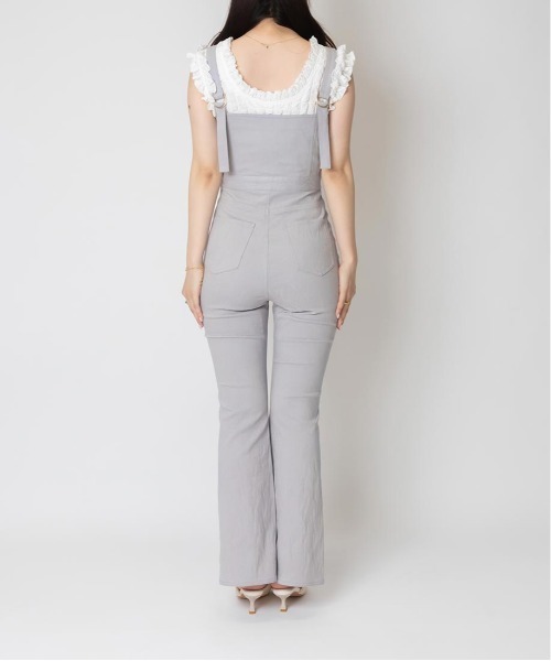 RANDA（ランダ）の「ビスチェライクサロペット（サロペット/オーバーオール・レディース・ブラック/ブルー/ベージュ・0/1）」の21枚目の写真