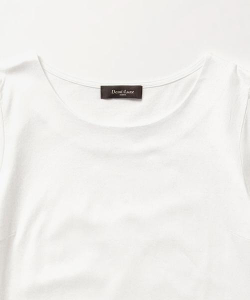 Demi-Luxe BEAMS（デミルクス ビームス）の「Demi-Luxe BEAMS / パフスリーブ プルオーバー（Tシャツ/カットソー・レディース・オフホワイト/ライトグレー/ブラック・ONE SIZE）」の17枚目の写真