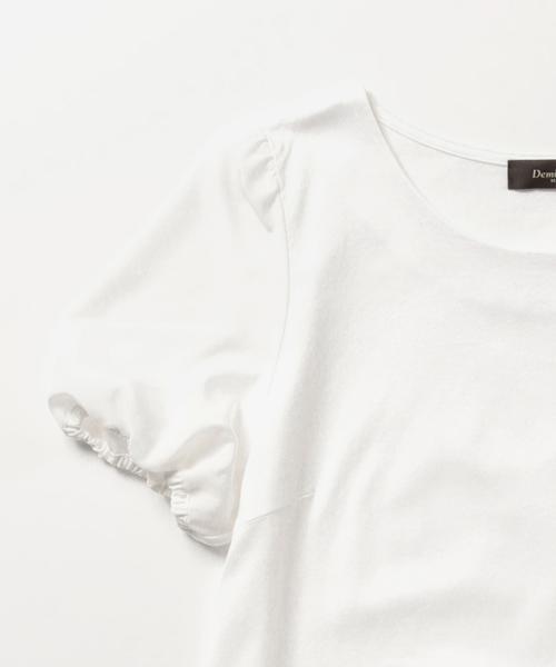 Demi-Luxe BEAMS（デミルクス ビームス）の「Demi-Luxe BEAMS / パフスリーブ プルオーバー（Tシャツ/カットソー・レディース・オフホワイト/ライトグレー/ブラック・ONE SIZE）」の18枚目の写真