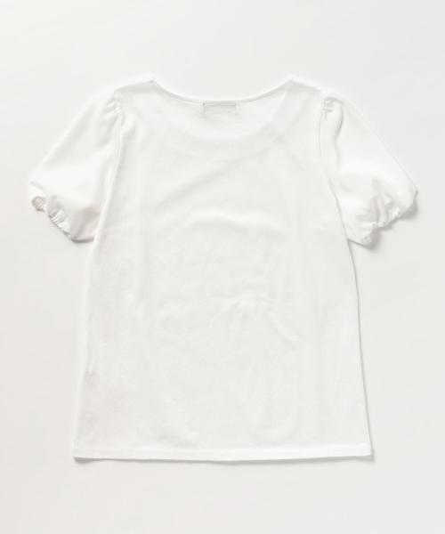 Demi-Luxe BEAMS（デミルクス ビームス）の「Demi-Luxe BEAMS / パフスリーブ プルオーバー（Tシャツ/カットソー・レディース・オフホワイト/ライトグレー/ブラック・ONE SIZE）」の13枚目の写真