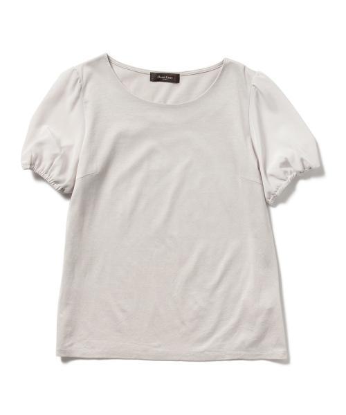 Demi-Luxe BEAMS（デミルクス ビームス）の「Demi-Luxe BEAMS / パフスリーブ プルオーバー（Tシャツ/カットソー・レディース・オフホワイト/ライトグレー/ブラック・ONE SIZE）」の7枚目の写真