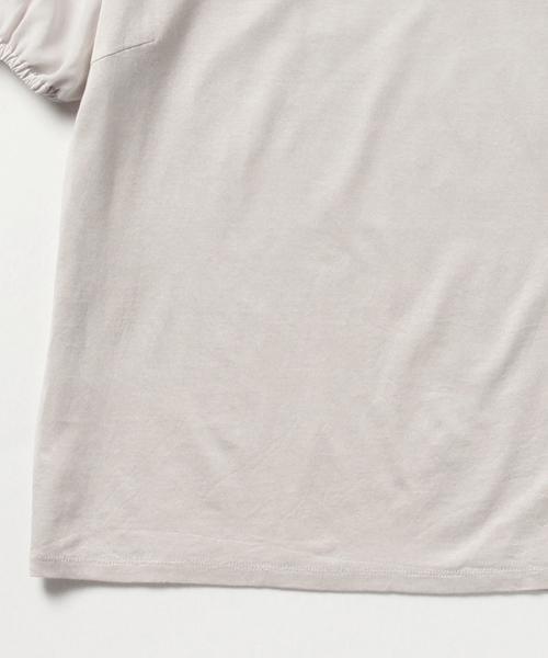 Demi-Luxe BEAMS（デミルクス ビームス）の「Demi-Luxe BEAMS / パフスリーブ プルオーバー（Tシャツ/カットソー・レディース・オフホワイト/ライトグレー/ブラック・ONE SIZE）」の16枚目の写真