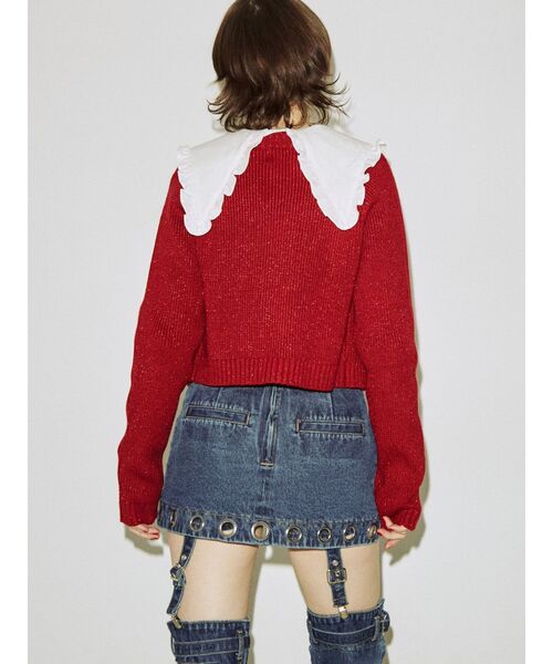 jouetie（ジュエティ）の「フリルカラー2WAYブラウス（シャツ/ブラウス・レディース・レッド/オフホワイト/イエロー・MEDIUM）」の13枚目の写真