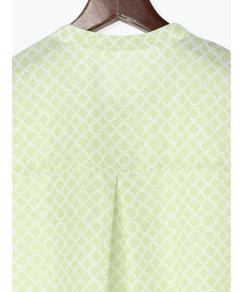 Te chichi（テチチ）の「柄アソート5分袖2WAYボウタイブラウス（シャツ/ブラウス・レディース・ネイビー/ベージュ/オフホワイト/イエロー・F）」の19枚目の写真