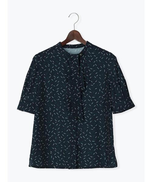 Te chichi（テチチ）の「柄アソート5分袖2WAYボウタイブラウス（シャツ/ブラウス・レディース・ネイビー/ベージュ/オフホワイト/イエロー・F）」の16枚目の写真