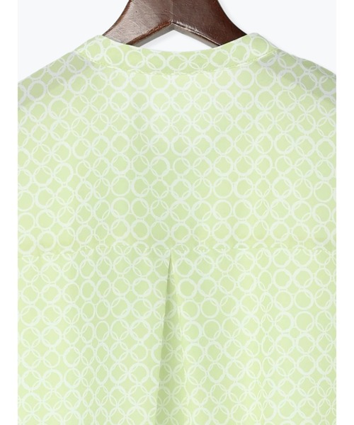 Te chichi（テチチ）の「柄アソート5分袖2WAYボウタイブラウス（シャツ/ブラウス・レディース・ネイビー/ベージュ/オフホワイト/イエロー・F）」の12枚目の写真