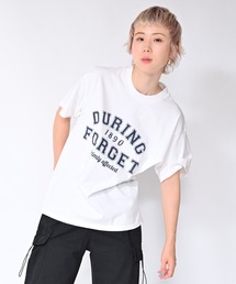 BIG カレッジロゴ・プリントTシャツ DURING FORGET