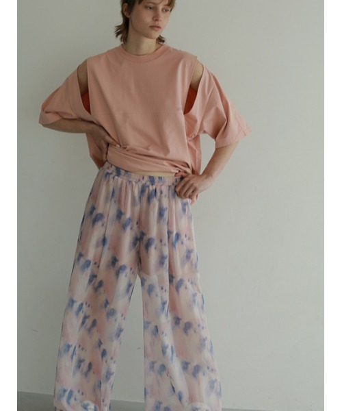 AMAIL（アマイル）の「Cut out over cloth（Tシャツ/カットソー・レディース・ホワイト/ピンク・FREE）」の13枚目の写真