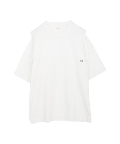 AMAIL（アマイル）の「Cut out over cloth（Tシャツ/カットソー・レディース・ホワイト/ピンク・FREE）」の8枚目の写真