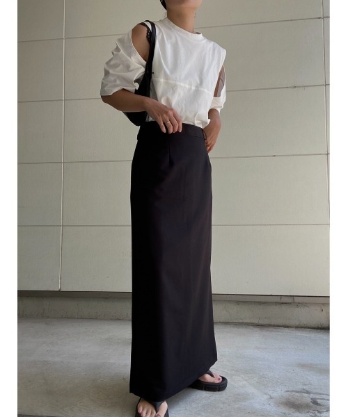 AMAIL（アマイル）の「Cut out over cloth（Tシャツ/カットソー・レディース・ホワイト/ピンク・FREE）」の7枚目の写真