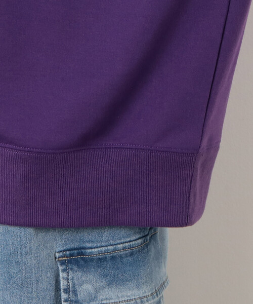 Purple&Yellow（パープルアンドイエロー）の「Ｔ／Ｃインレイ メッセージプリント ７分袖プルオーバー（Tシャツ/カットソー・メンズ・グレイッシュベージュ/パープル/グレー・SMALL/MEDIUM/LARGE）」の15枚目の写真