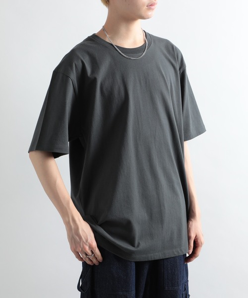 MAISON CLUB(メゾンクラブ)の「【MAISON CLUB】ヘビーウェイトUSAコットンTee(Tシャツ/カットソー・メンズ・グレー/ネイビー/ブラック/ホワイト/チャコールグレー・L/XL)」の4枚目の写真