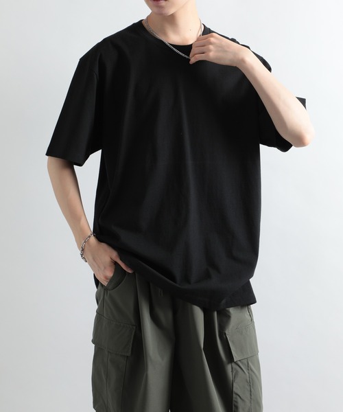 MAISON CLUB(メゾンクラブ)の「【MAISON CLUB】ヘビーウェイトUSAコットンTee(Tシャツ/カットソー・メンズ・グレー/ネイビー/ブラック/ホワイト/チャコールグレー・L/XL)」の10枚目の写真