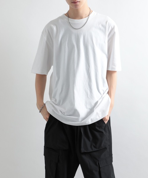 MAISON CLUB(メゾンクラブ)の「【MAISON CLUB】ヘビーウェイトUSAコットンTee(Tシャツ/カットソー・メンズ・グレー/ネイビー/ブラック/ホワイト/チャコールグレー・L/XL)」の6枚目の写真