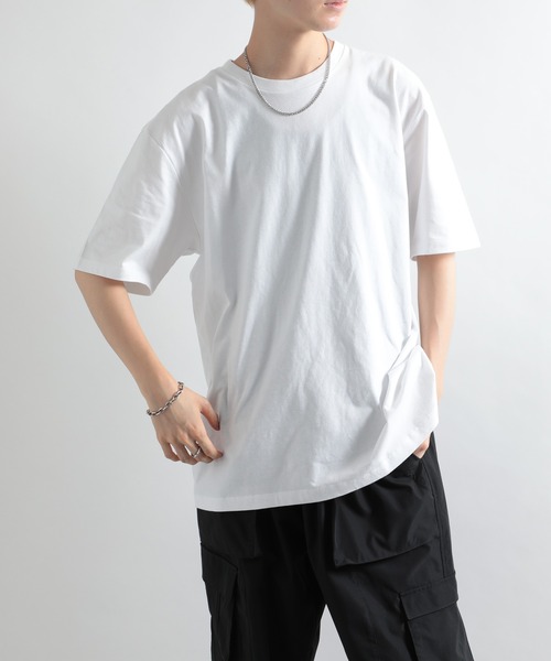 MAISON CLUB(メゾンクラブ)の「【MAISON CLUB】ヘビーウェイトUSAコットンTee(Tシャツ/カットソー・メンズ・グレー/ネイビー/ブラック/ホワイト/チャコールグレー・L/XL)」の21枚目の写真