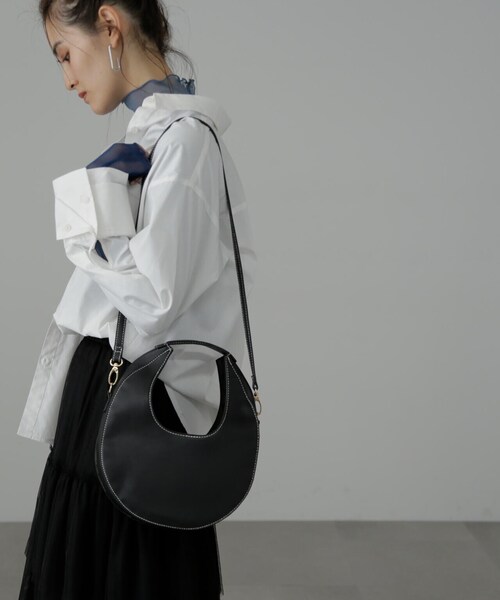 FREE'S MART(フリーズマート)の「◆ムーンワンショルバッグ(ショルダーバッグ・レディース・ベージュ系その他/ブラック・フリ-)」の22枚目の写真