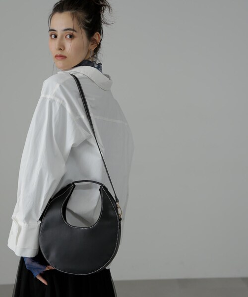 FREE'S MART(フリーズマート)の「◆ムーンワンショルバッグ(ショルダーバッグ・レディース・ベージュ系その他/ブラック・フリ-)」の21枚目の写真