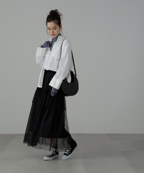 FREE'S MART(フリーズマート)の「◆ムーンワンショルバッグ(ショルダーバッグ・レディース・ベージュ系その他/ブラック・フリ-)」の20枚目の写真