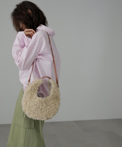 FREE'S MART(フリーズマート)の「◆ムーンワンショルバッグ(ショルダーバッグ・レディース・ベージュ系その他/ブラック・フリ-)」の18枚目の写真