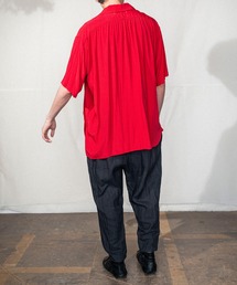 よよ　Suzuki takayuki スズキタカユキ　シャツ　レッド　赤 suzuki takayuki｜スズキ タカユキのシャツ/ブラウス（レッド
