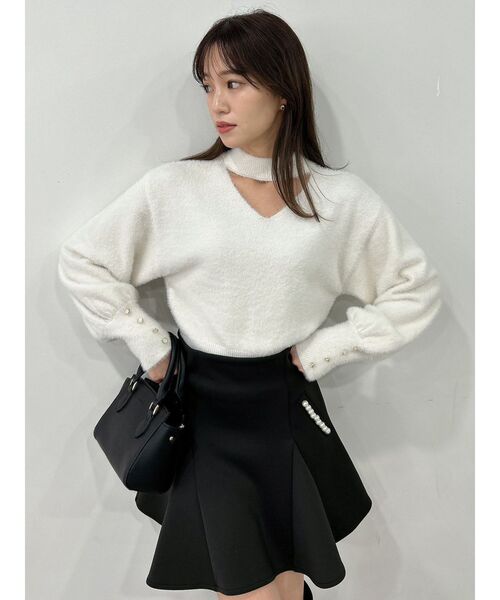 dazzlin（ダズリン）の「パールラインミニフレアスカート