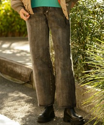 Johnbull | 12オンスデニムワイプウォッシュワイドパンツ(デニムパンツ)