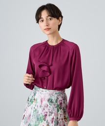 ANAYI（アナイ）の「サテンステッチフリル ブラウス（シャツ