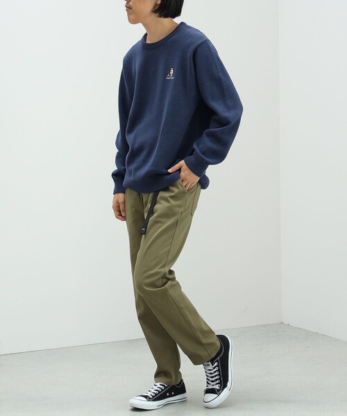 BEAMS HEART(ビームスハート)の「【ユニセックス】ベアー 刺繍 クルーネック ニット(ニット/セーター・メンズ・ホワイト/ネイビー/インディゴブルー/グレー・SMALL/MEDIUM/LARGE)」の14枚目の写真