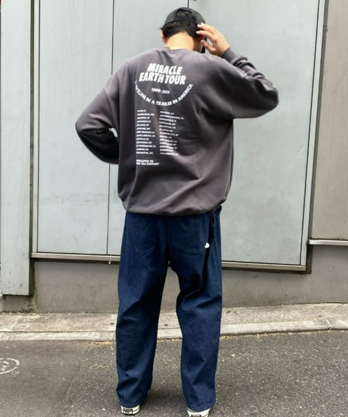 CIAOPANIC TYPY（チャオパニックティピー）の「【ユニセックス】ソフトタッチプリントドロストロンTee（Tシャツ/カットソー・メンズ・グリーン/アイボリー/ホワイト/チャコールグレー・MEDIUM/LARGE）」の9枚目の写真