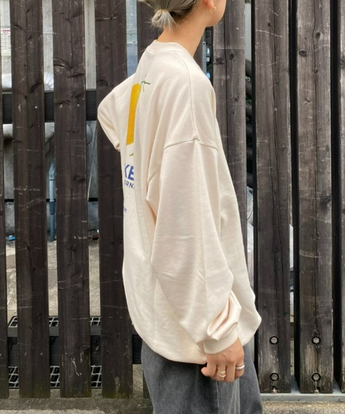 CIAOPANIC TYPY（チャオパニックティピー）の「【ユニセックス】ソフトタッチプリントドロストロンTee（Tシャツ/カットソー・メンズ・グリーン/アイボリー/ホワイト/チャコールグレー・MEDIUM/LARGE）」の8枚目の写真