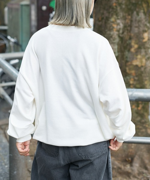 CIAOPANIC TYPY（チャオパニックティピー）の「【ユニセックス】ソフトタッチプリントドロストロンTee（Tシャツ/カットソー・メンズ・グリーン/アイボリー/ホワイト/チャコールグレー・MEDIUM/LARGE）」の5枚目の写真