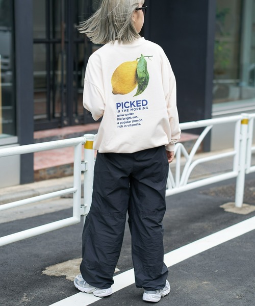 CIAOPANIC TYPY（チャオパニックティピー）の「【ユニセックス】ソフトタッチプリントドロストロンTee（Tシャツ/カットソー・メンズ・グリーン/アイボリー/ホワイト/チャコールグレー・MEDIUM/LARGE）」の7枚目の写真