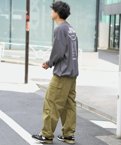 CIAOPANIC TYPY（チャオパニックティピー）の「【ユニセックス】ソフトタッチプリントドロストロンTee（Tシャツ/カットソー・メンズ・グリーン/アイボリー/ホワイト/チャコールグレー・MEDIUM/LARGE）」の10枚目の写真