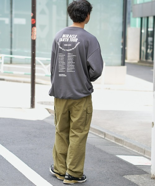 CIAOPANIC TYPY（チャオパニックティピー）の「【ユニセックス】ソフトタッチプリントドロストロンTee（Tシャツ/カットソー・メンズ・グリーン/アイボリー/ホワイト/チャコールグレー・MEDIUM/LARGE）」の19枚目の写真