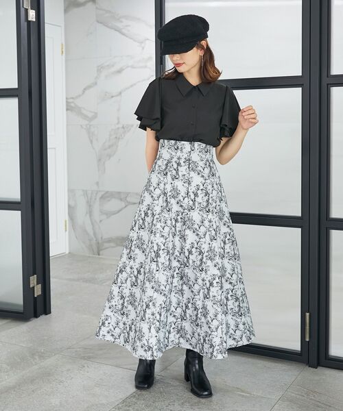 MAJESTIC LEGON（マジェスティックレゴン）の「スカーフリボンセットシャツ（シャツ/ブラウス・レディース・ブラック/オフホワイト/ホワイト系その他・MEDIUM）」の21枚目の写真