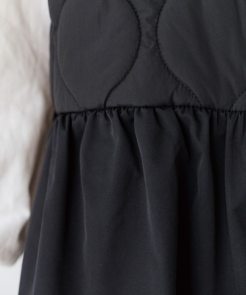 INCEDE(インシード)の「ペプラムキルティングベスト(ベスト・レディース・ブラック/オフホワイト・L/M/LL)」の16枚目の写真