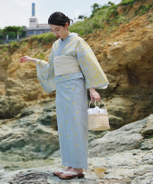 utatane×kuovi（クオヴィ）】絵羽浴衣3点セット 北欧デザイン（浴衣