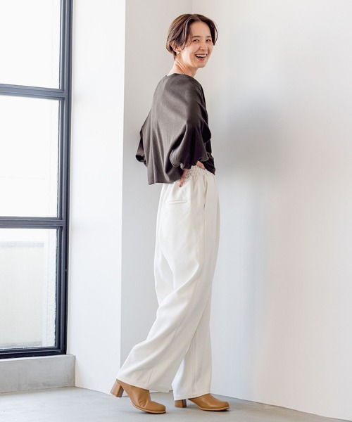 LEPSIM（レプシィム）の「14ゲージボリュームショートプルオーバー　183621（ニット/セーター・レディース・ダークブラウン/グリーン/ブラック/オフホワイト/ブルー/ホワイト・FREE）」の8枚目の写真