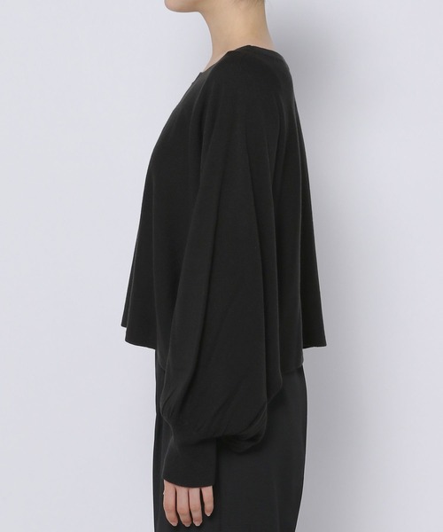 LEPSIM（レプシィム）の「14ゲージボリュームショートプルオーバー　183621（ニット/セーター・レディース・ダークブラウン/グリーン/ブラック/オフホワイト/ブルー/ホワイト・FREE）」の10枚目の写真