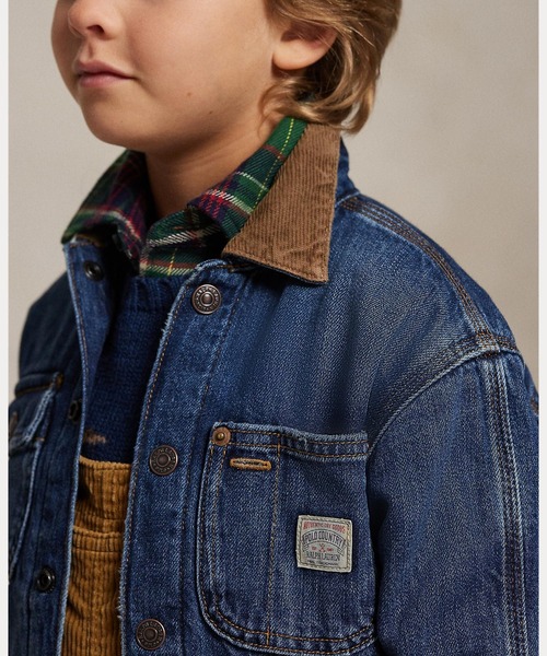 POLO RALPH LAUREN CHILDRENSWEAR（ポロ ラルフ ローレン チルドレンズウェア）の「コーデュロイカラー デニム ジャケット（デニムジャケット・キッズ・マルチ・3/4/6/7）」の8枚目の写真