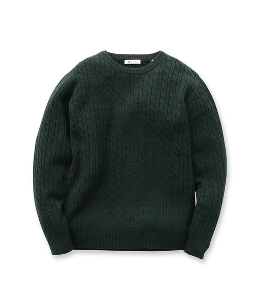 tk.TAKEO KIKUCHI(ティーケータケオキクチ)の「◆【WEB限定】ケーブルクルーネックニットプルオーバー(ニット/セーター・メンズ・オフホワイト/ボルドー/グレー系4/ブルー系その他/モスグリーン/ブラック・04/03/02/01)」の7枚目の写真