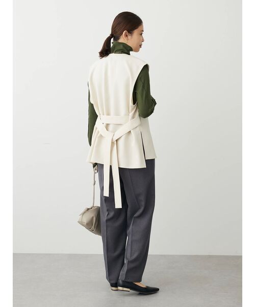 Green　Parks（グリーンパークス）の「B.ウエストベルトベスト（ベスト・レディース・グレー/ホワイト系その他2・FREE）」の12枚目の写真