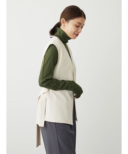 Green　Parks（グリーンパークス）の「B.ウエストベルトベスト（ベスト・レディース・グレー/ホワイト系その他2・FREE）」の14枚目の写真