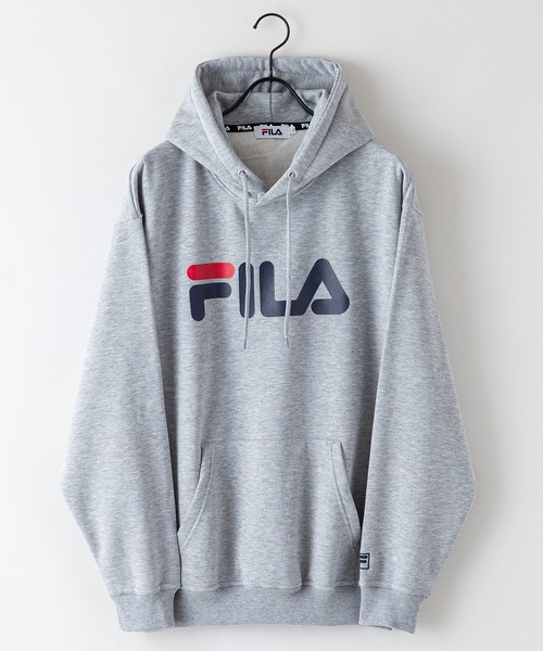 FILA(フィラ)の「【FILA/フィラ】デカロゴプリント 裏起毛フーディー プルパーカー(パーカー・メンズ・ホワイト/ブラック/杢グレー/ネイビー・MEDIUM/LARGE/X-LARGE)」の19枚目の写真