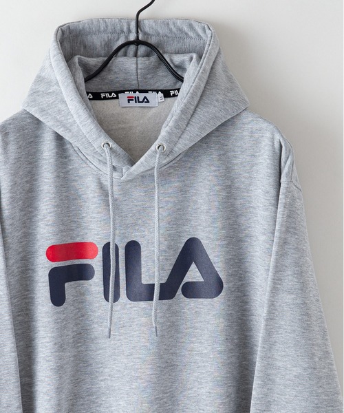 FILA(フィラ)の「【FILA/フィラ】デカロゴプリント 裏起毛フーディー プルパーカー(パーカー・メンズ・ホワイト/ブラック/杢グレー/ネイビー・MEDIUM/LARGE/X-LARGE)」の20枚目の写真