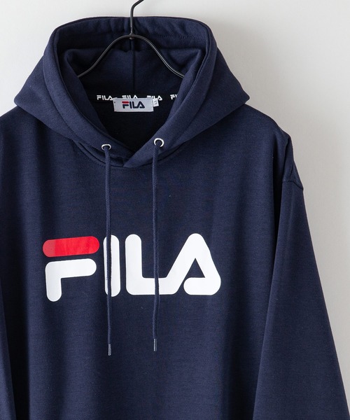 セール】【FILA/フィラ】デカロゴプリント 裏起毛フーディー