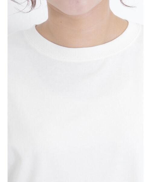 Samansa Mos2(サマンサ モスモス)の「柄アソートロングTシャツ(Tシャツ/カットソー・レディース・カーキ/ネイビー/ブルー/オフホワイト・F)」の12枚目の写真